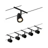 Paulmann Cup wiresystem basissæt 5 lk, mat sort