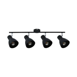 Paulmann Davy loftlampe, sort, 4 lyskilder