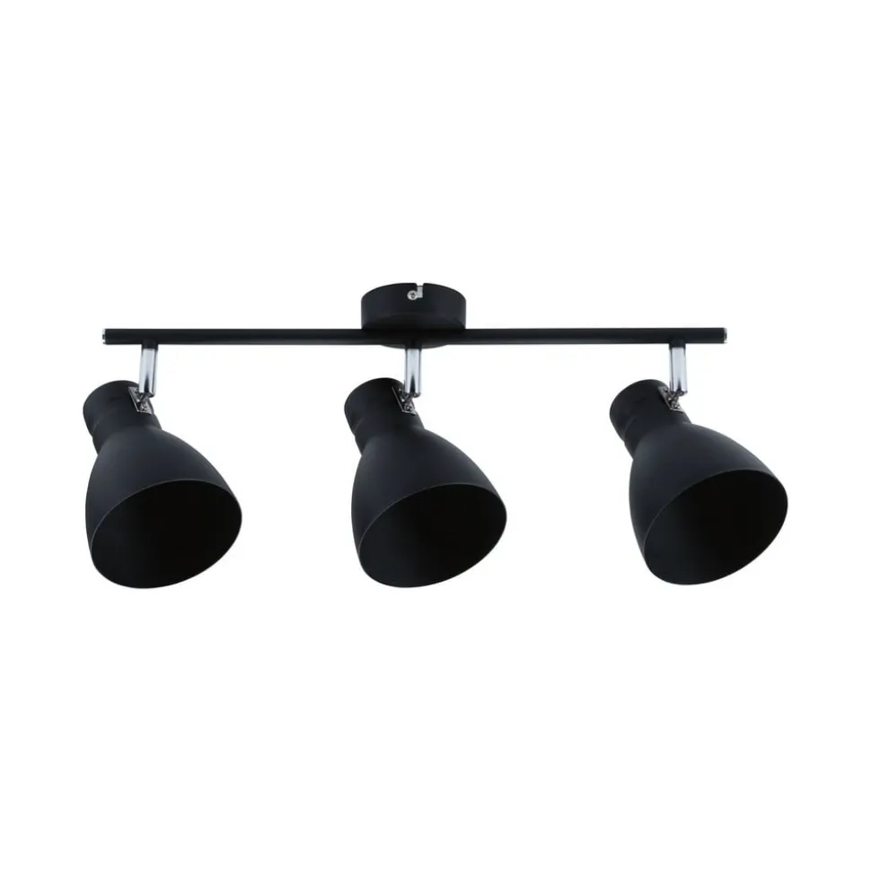Paulmann Davy loftlampe, sort, 3 lyskilder
