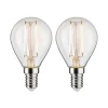 Paulmann E14 2,7 W 2.700 K LED-pære filament 2 stk