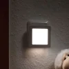Paulmann Esby LED-natlampe, stikkontakt, kantet