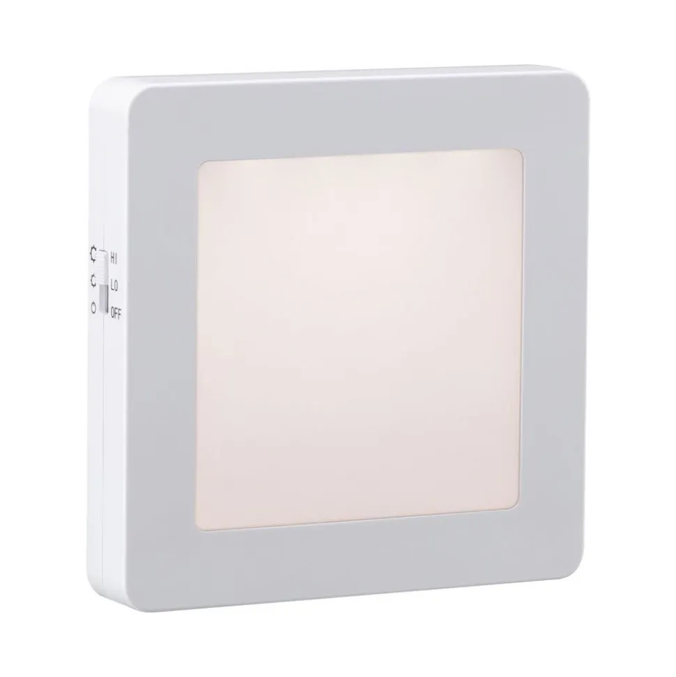 Paulmann Esby LED-natlampe, stikkontakt, kantet