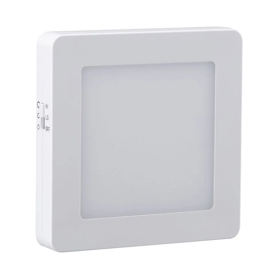 Paulmann Esby LED-natlampe, stikkontakt, kantet