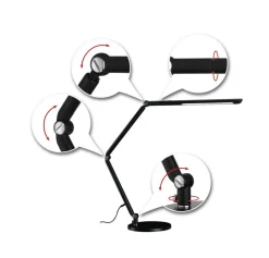 Paulmann FlexBar LED-skrivebordslampe, sort
