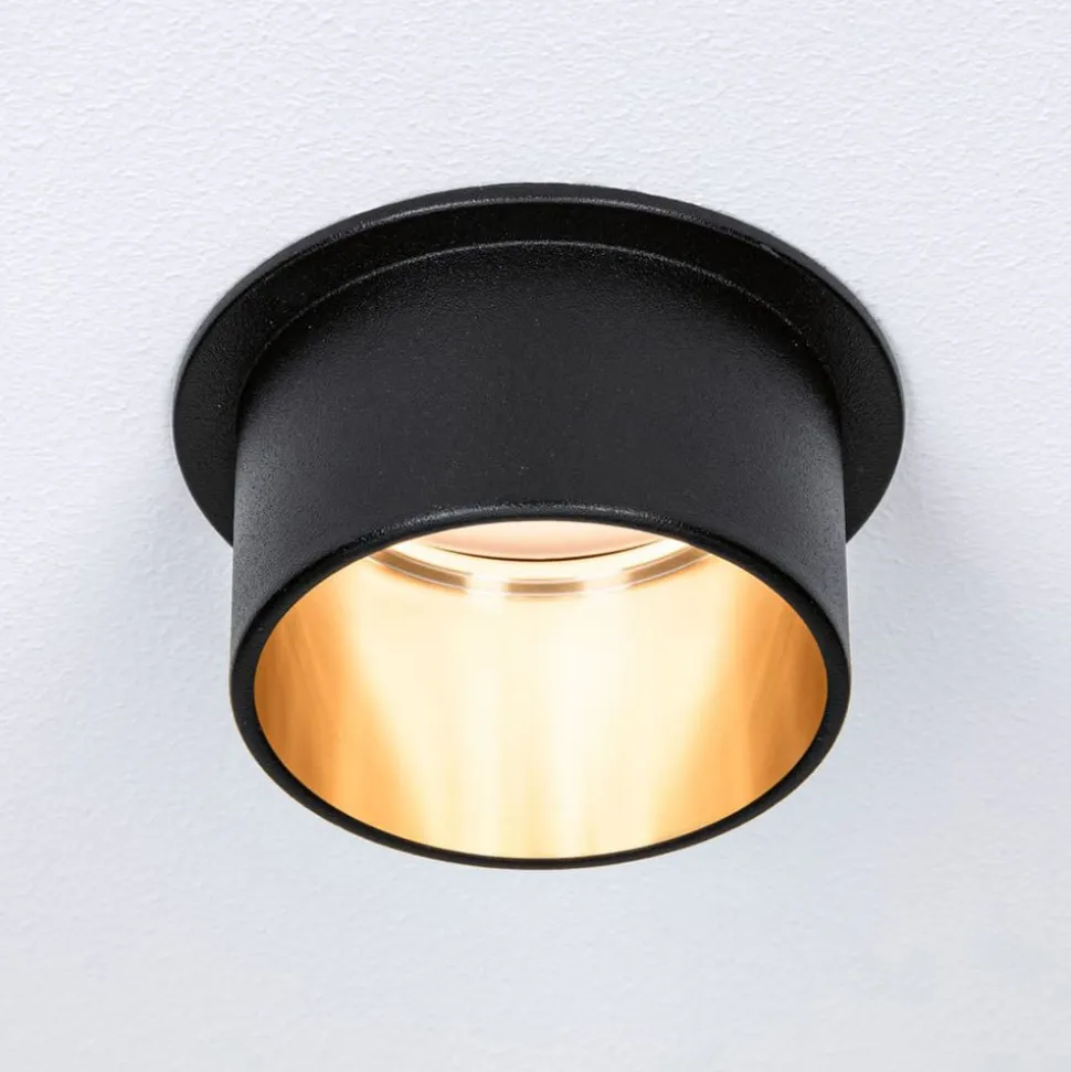 Paulmann Gil LED indbygget sort mat/guld