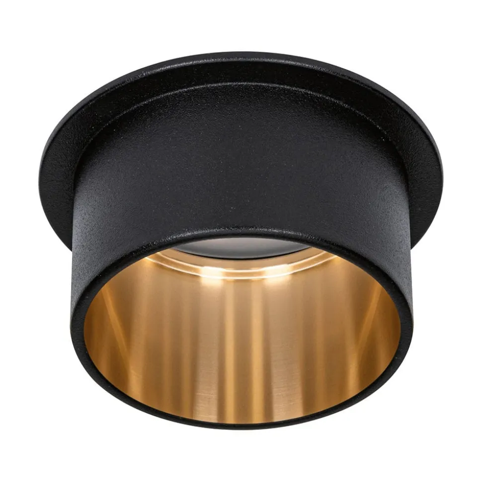 Paulmann Gil LED indbygget sort mat/guld