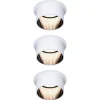 Paulmann Gil LED-indbygning, hvid/mat sort, 3 stk