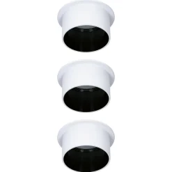 Paulmann Gil LED-indbygning, hvid/mat sort, 3 stk