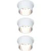 Paulmann Gil-LED-indbygning, mat hvid/jern, 3 stk