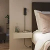 Paulmann Hulda USB LED-vægspot, dæmpbar, sort, afbryder