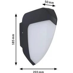 Paulmann Ikosea udendørs LED-væglampe sensor 3000K