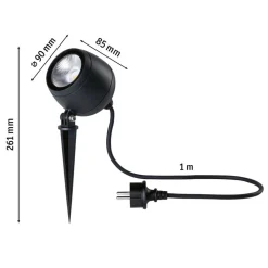 Paulmann Kikolo LED jordspydsspot 8W 3.000K 60°