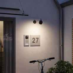 Paulmann Kikolo LED-udendørs-væglampe arm 60°