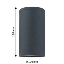 Paulmann lampeskærm U-Rail Valerio 2Easy, sort, Ø 10 cm