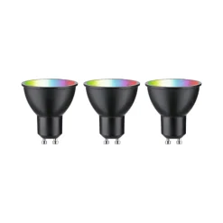 Paulmann LED GU10 4,8W 350lm ZigBee sort 3 stk