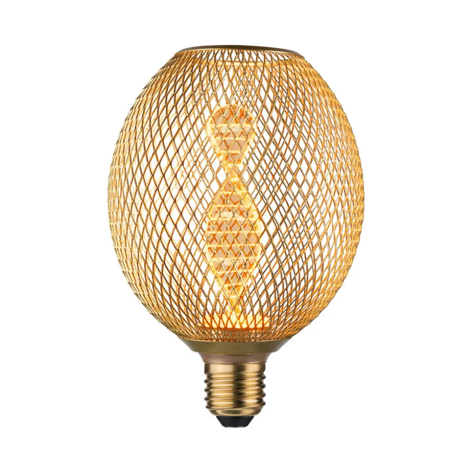 Paulmann LED Metallic Glow Globe Helix E27 messing