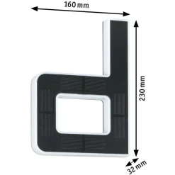 Paulmann LED solcellebogstav d