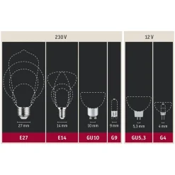 Paulmann LED stearinlys E14 5W glødetråd dæmpbar