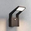 Paulmann LED udendørs væglampe Juntea, aluminium, antracit, sensor