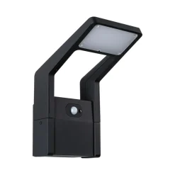 Paulmann LED udendørs væglampe Juntea, aluminium, antracit, sensor