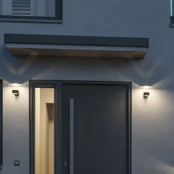 Paulmann LED udendørs væglampe Sienna, aluminium, sensor