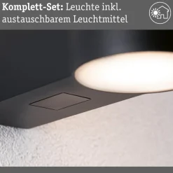 Paulmann LED udendørs væglampe Sienna, aluminium, sensor