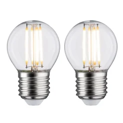 Paulmann LED-dråbe E27 5 W 2.700 K filament, 2 stk