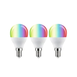 Paulmann LED-dråbe E14 5W 470lm ZigBee RGBW 3 stk