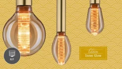 Paulmann LED-dråbepære E14 2,6 W 825, guld