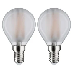 Paulmann LED-dråbepære E14 4,5W 2.700K mat 2x