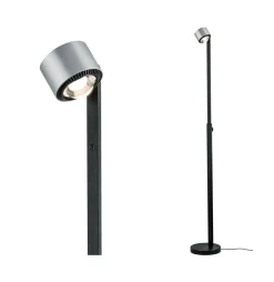 Paulmann LED-gulvlampe Aldan, metal, justerbar, dæmpbar
