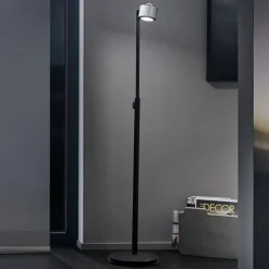 Paulmann LED-gulvlampe Aldan, metal, justerbar, dæmpbar