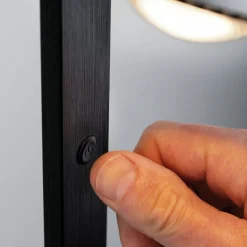 Paulmann LED-gulvlampe Aldan, metal, justerbar, dæmpbar