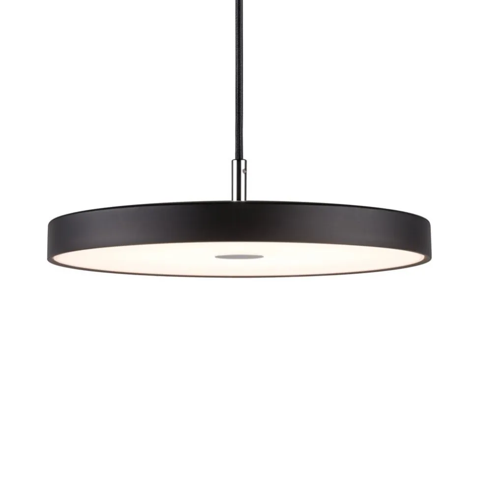 Paulmann LED-hængelampe Hildor, sort Ø 31 cm 3-trins dæmpbar