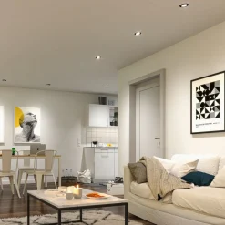 Paulmann LED-indbygningslampe hvid Ø 8 cm 4,8 W 3-trins dæmpbar 10-pak