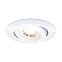 Paulmann LED-indbygningslampe hvid Ø 8 cm 4,8 W 3-trins dæmpbar 10-pak