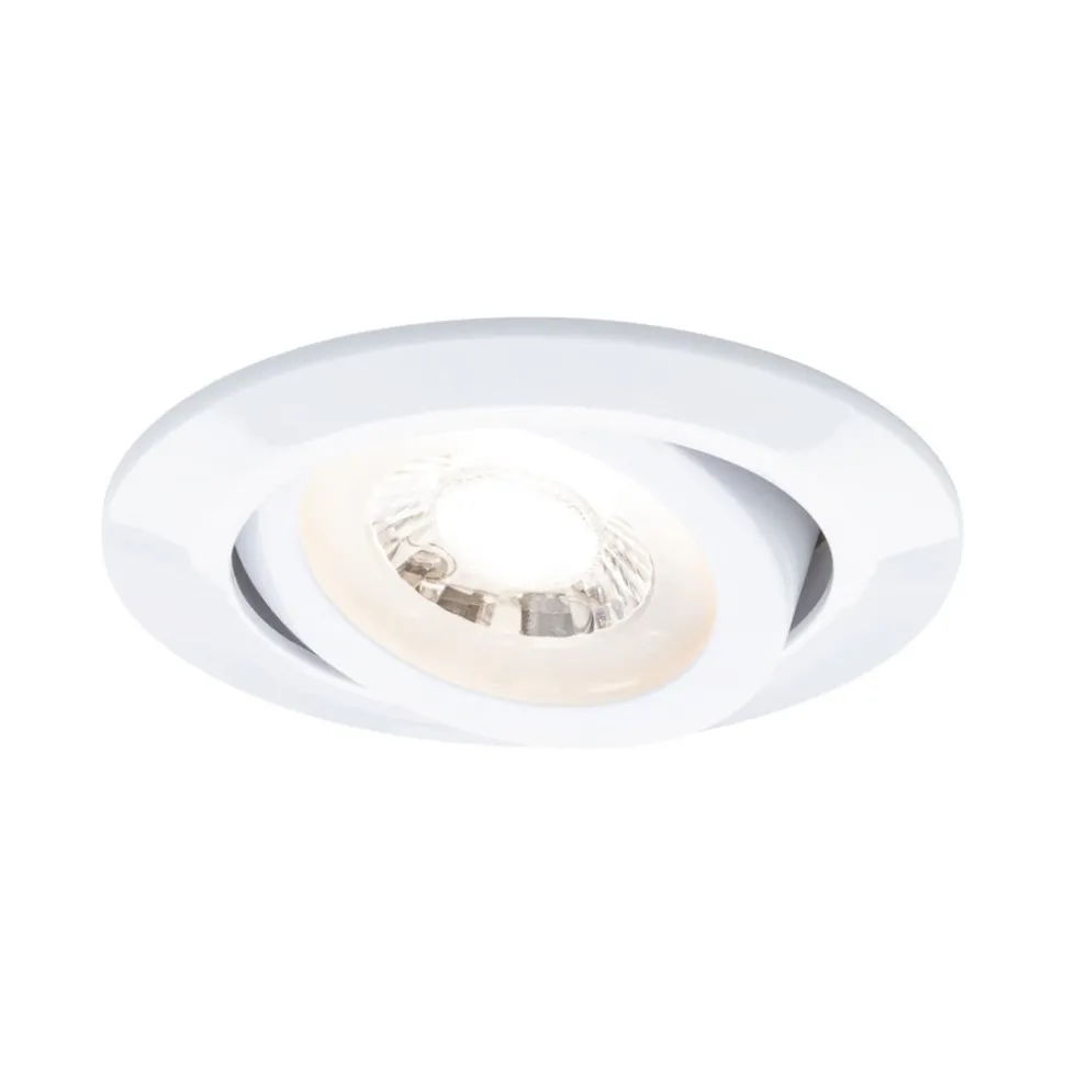 Paulmann LED-indbygningslampe hvid Ø 8 cm 4,8 W 3-trins dæmpbar 10-pak