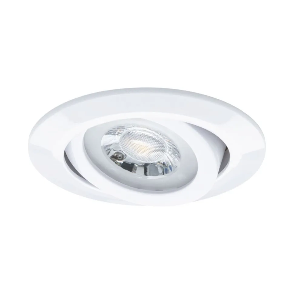Paulmann LED-indbygningslampe hvid Ø 8 cm 4,8 W 3-trins dæmpbar 10-pak