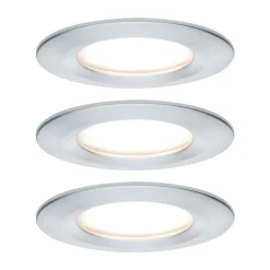Paulmann LED-indbygningsspot Nova Coin 3 aluminium rund dæmpbar