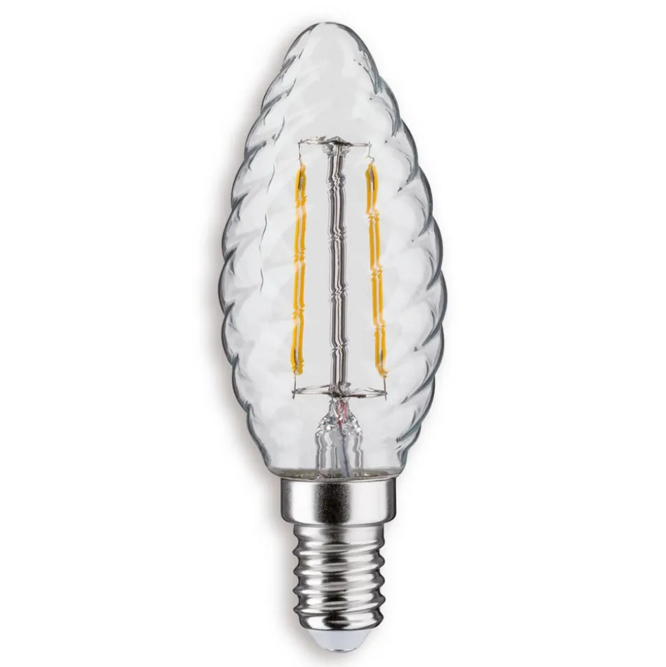 Paulmann LED-kertepære E14 2,6 W 827, drejet, klar