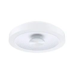 Paulmann LED-loftlampe Volea, hvid/sølv Ø 32 cm IP44 dæmpbar