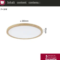 Paulmann LED-loftslampe Atria Shine Ø29cm eg IP44 3.000K