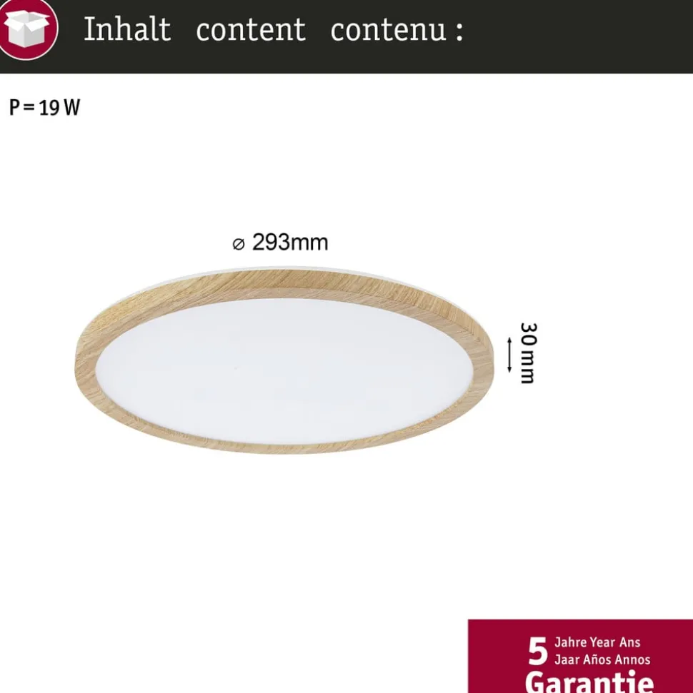 Paulmann LED-loftslampe Atria Shine Ø29cm eg IP44 3.000K