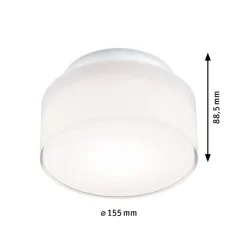 Paulmann LED-loftslampe Maro, hvid, Ø 16 cm, IP44
