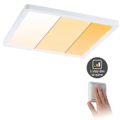 Paulmann LED-panel Areo dimtowarm kantet hvid 23cm