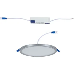 Paulmann LED-panel Areo 3.000 K rund krom 17,5cm