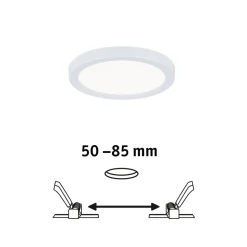 Paulmann LED-panel Areo 4.000 K rund hvid 11,8 cm