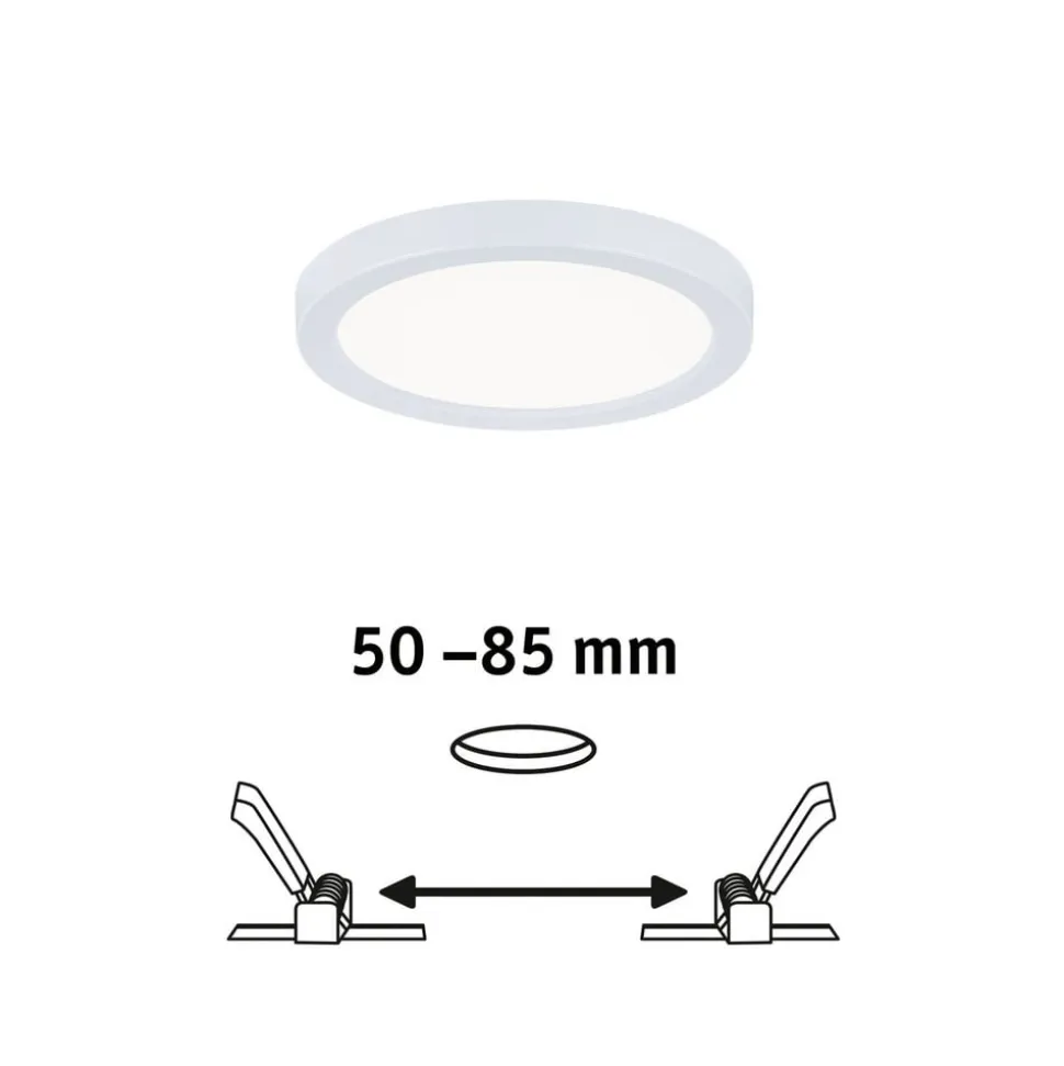 Paulmann LED-panel Areo 4.000 K rund hvid 11,8 cm
