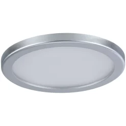 Paulmann LED-panel Areo 3.000 K rund krom 11,8cm