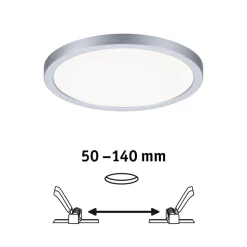 Paulmann LED-panel Areo 4.000 K rund krom 17,5cm